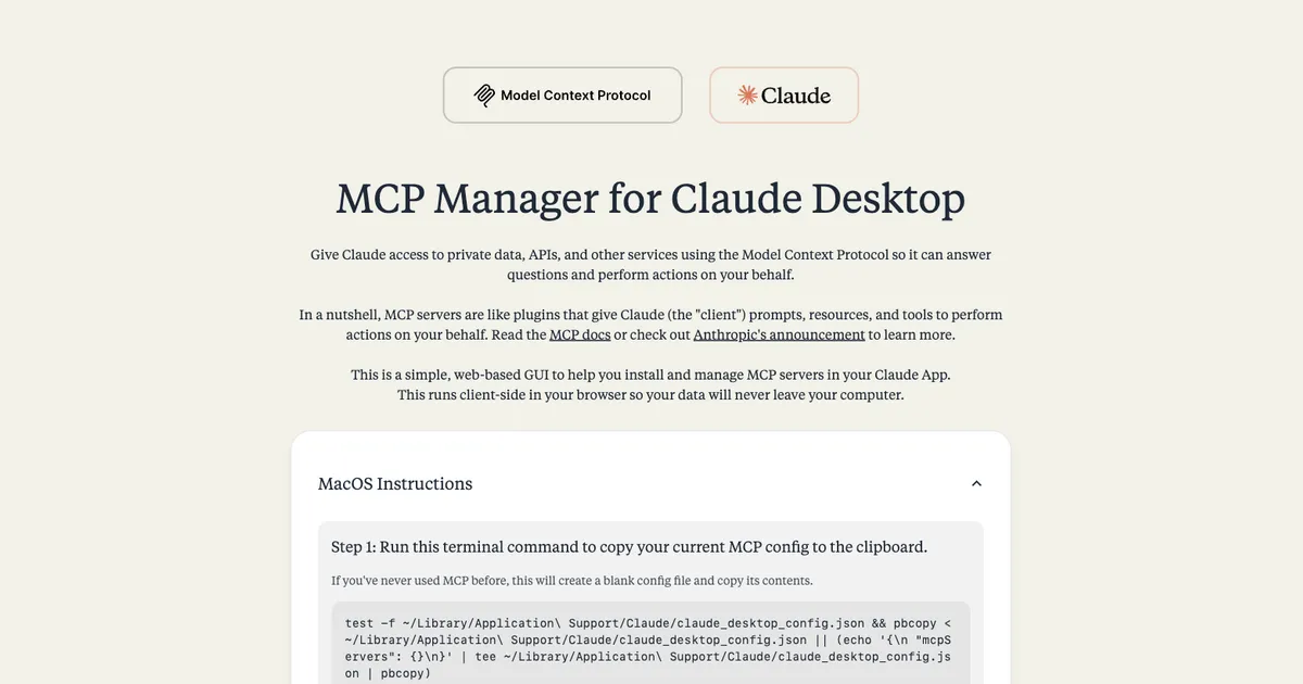 MCP Manager