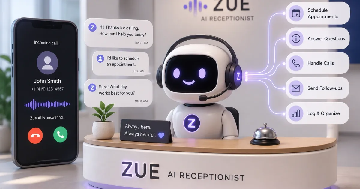 Zue AI Receptionist